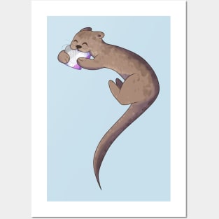 Asexual Pride Otter Posters and Art